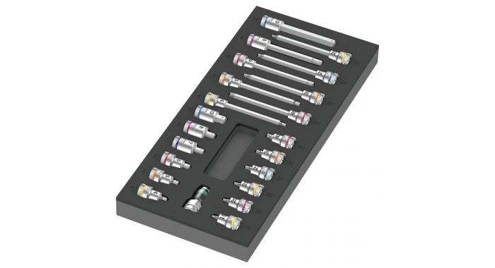 Wera 05150113001 9723 22-delige Zyklop B Bit- En Doppenset In Schuimstof Inleg - 3/8"