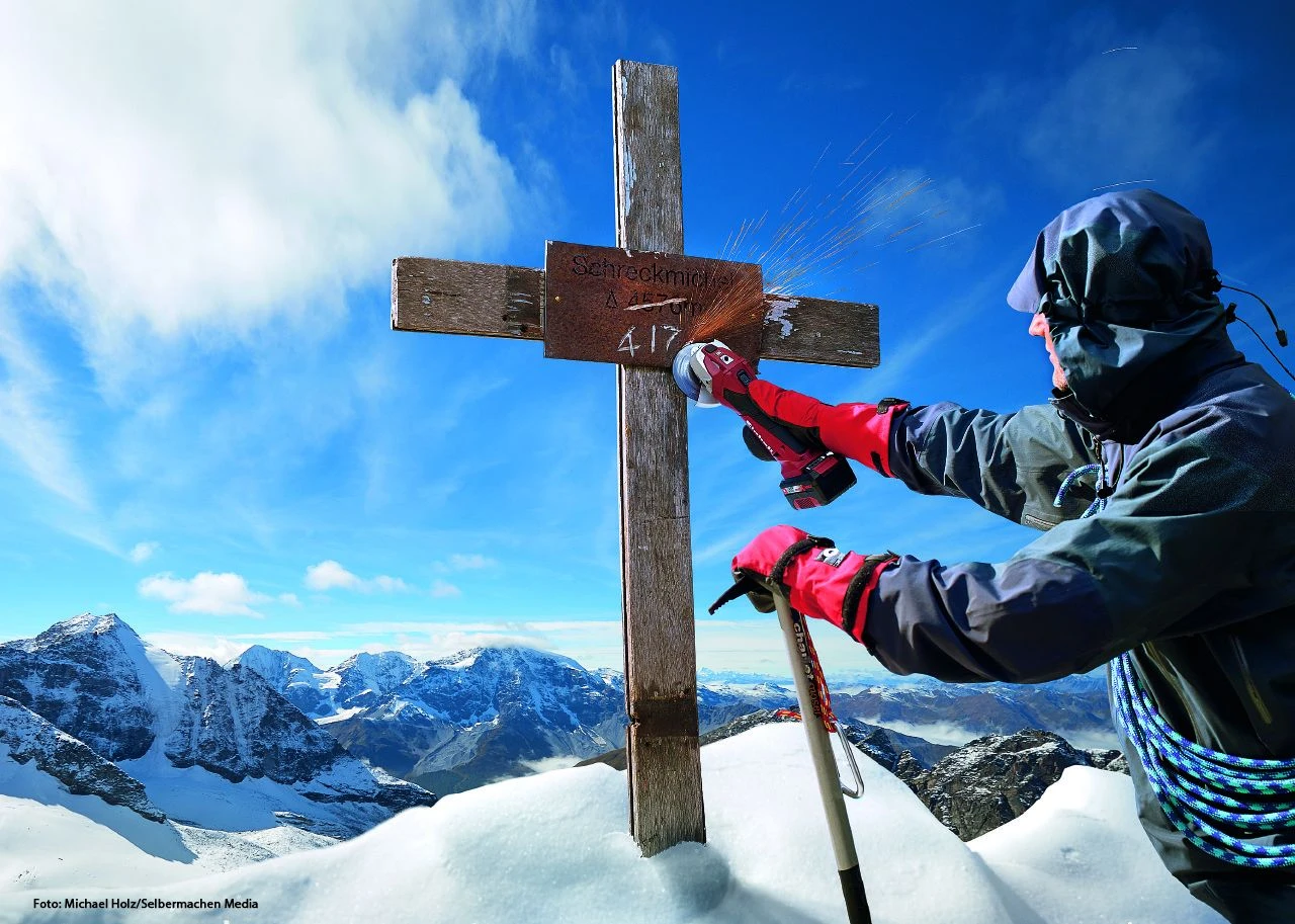 Einhell TE-AG 18 LI - SOLO 18V Li-Ion Accu Haakse Slijper Body - 115mm - 4431110 - Afbeelding 6