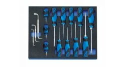 Gedore 2005 CT2-2160 3-C Schroevendraaier-set In 2/4 Check-tool Module