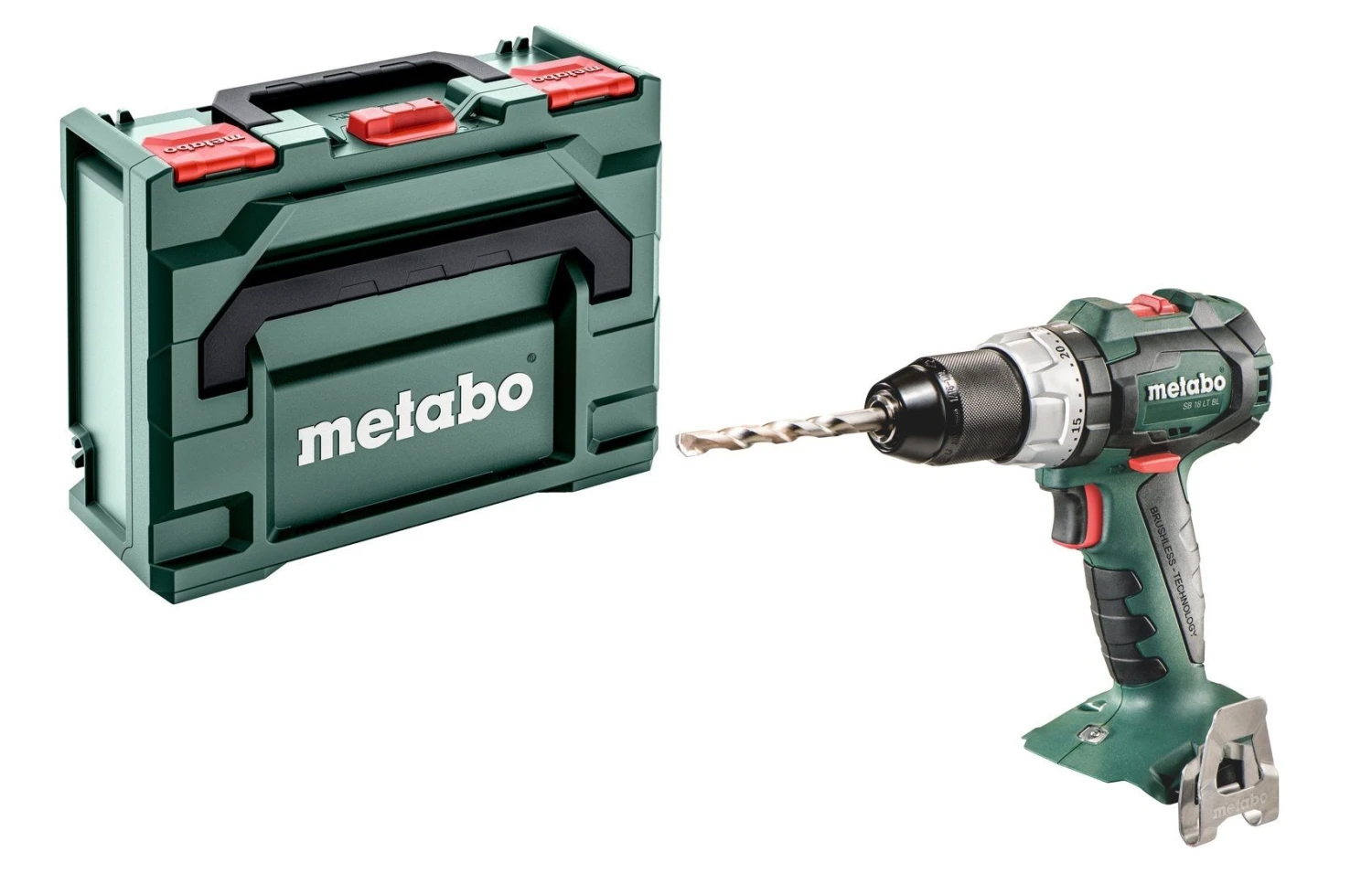 Metabo SB 18 LT BL 18V LiHD Accu Klopboor-/schroefmachine Set (2x 4,0Ah Accu) In MetaBox - Koolborstelloos - Afbeelding 2
