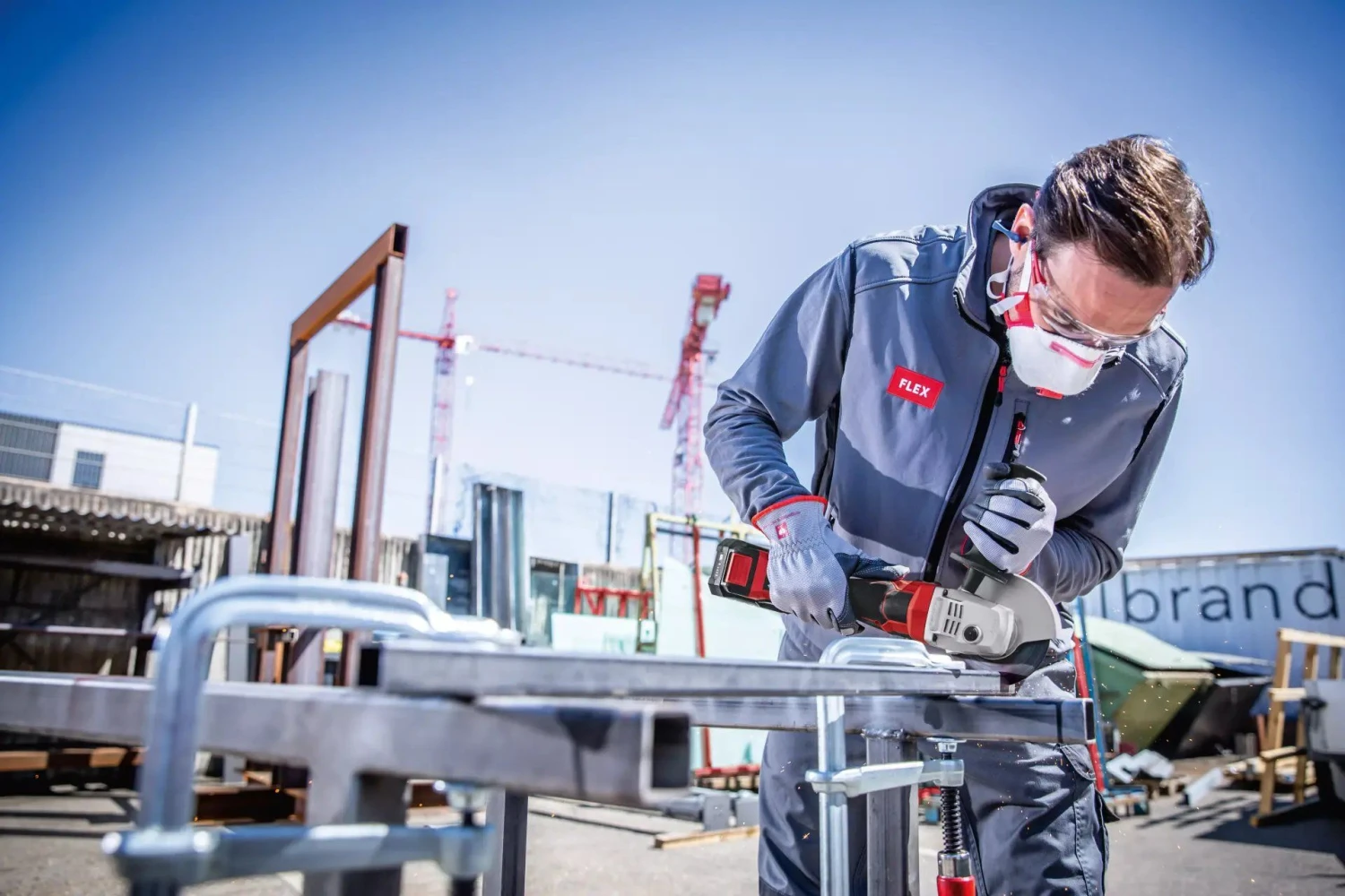 Flex LBE 125 18.0-EC/5.0 Set Li-Ion Accu Haakse Slijper Set (2x 5.0Ah) In L-Boxx - 125mm - Variabel - 18V - Afbeelding 4