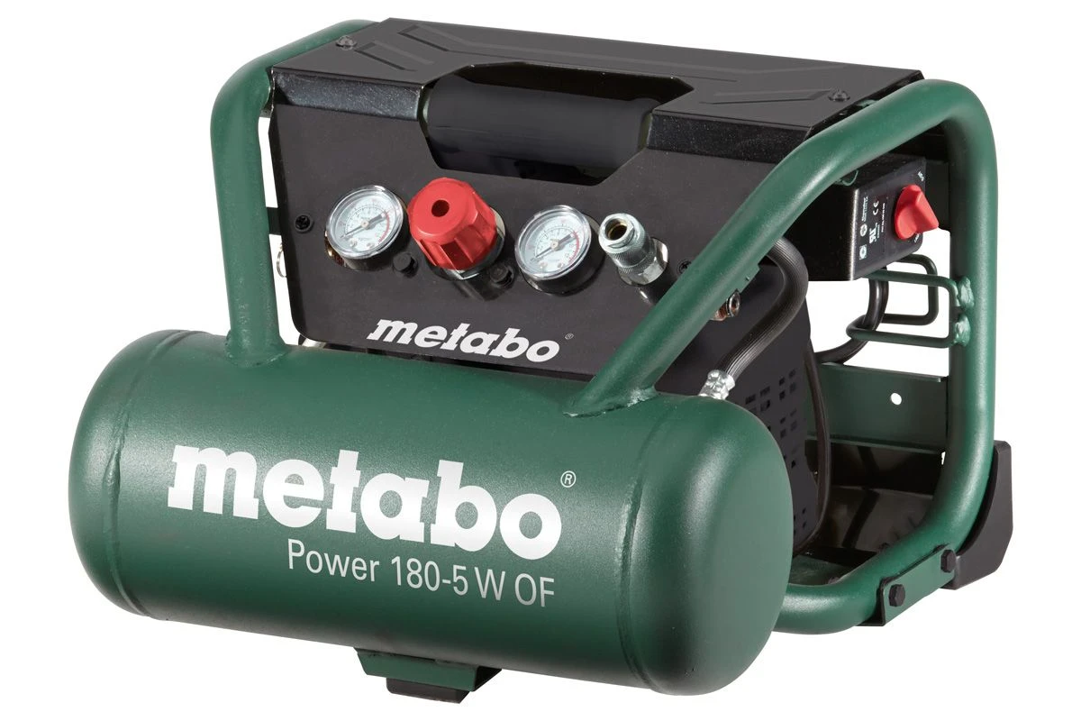 Metabo Power 180-5 W OF Compressor - 1100W - 8 Bar - 5L - 75 L/min - 601531000