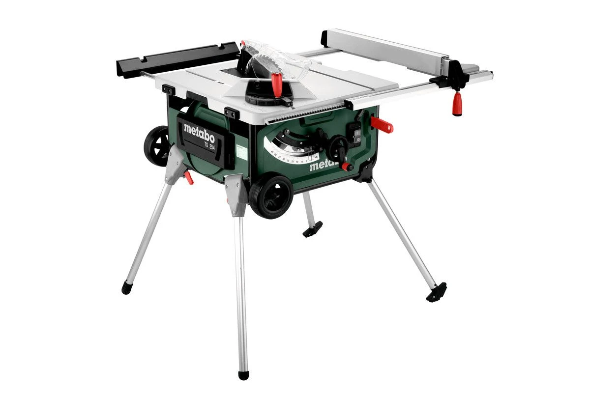 Metabo TS 254 Zaagtafel Op Uitklapbaar Onderstel - 2000W - 254 X 30mm Met Extra Zaagblad - Afbeelding 2