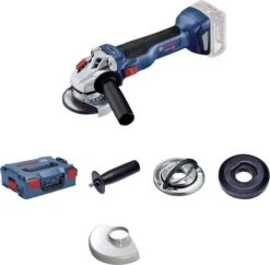 Bosch GWS 18V-10 18V Li-Ion Accu Haakse Slijper Set (2x 4,0Ah) In L-Boxx - 125mm - Koolborstelloos