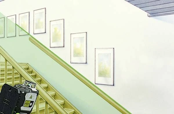 Laserliner CompactLine-Laser G360 Lijnlaser Incl. Statief In Tas - 2 Lijnen - 30m - Groen - Bluetooth - 036.162A - Afbeelding 7