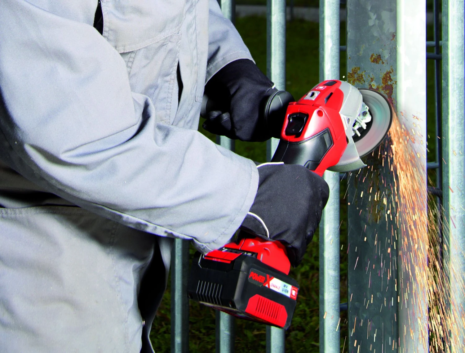 Einhell TE-AG 18 LI - SOLO 18V Li-Ion Accu Haakse Slijper Body - 115mm - 4431110 - Afbeelding 5