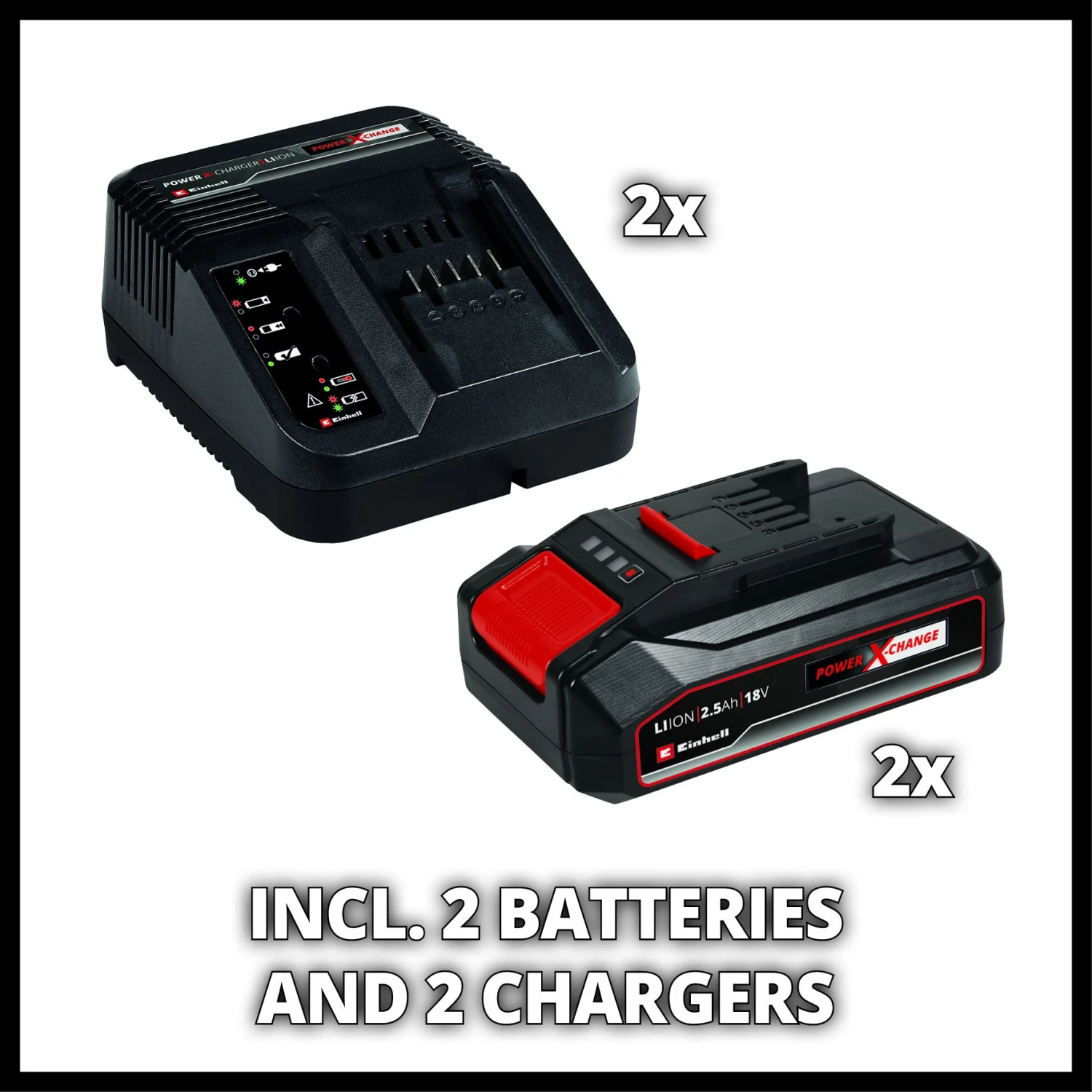 Einhell GE-CM 36/33 Li Kit (2x 2.5 Ah) Accu Grasmaaier - Power X-Change - 33cm - Afbeelding 6