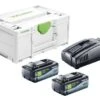 Festool SYS 18V 2x8,0/SCA16 Energieset (2x 8,0Ah) In Systainer - 577327