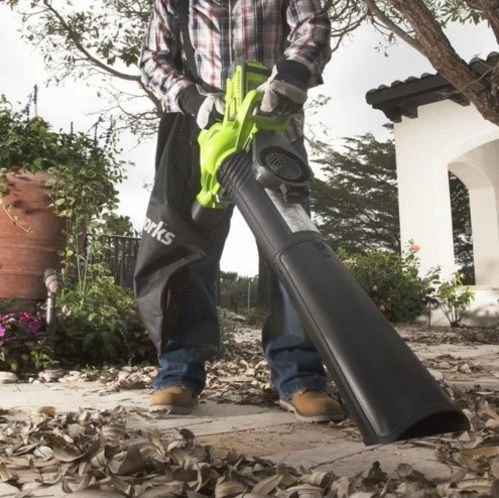 Greenworks GD40BV 40V Li-Ion Accu Blaas-/zuigmachine Body - 280km/h - Afbeelding 4