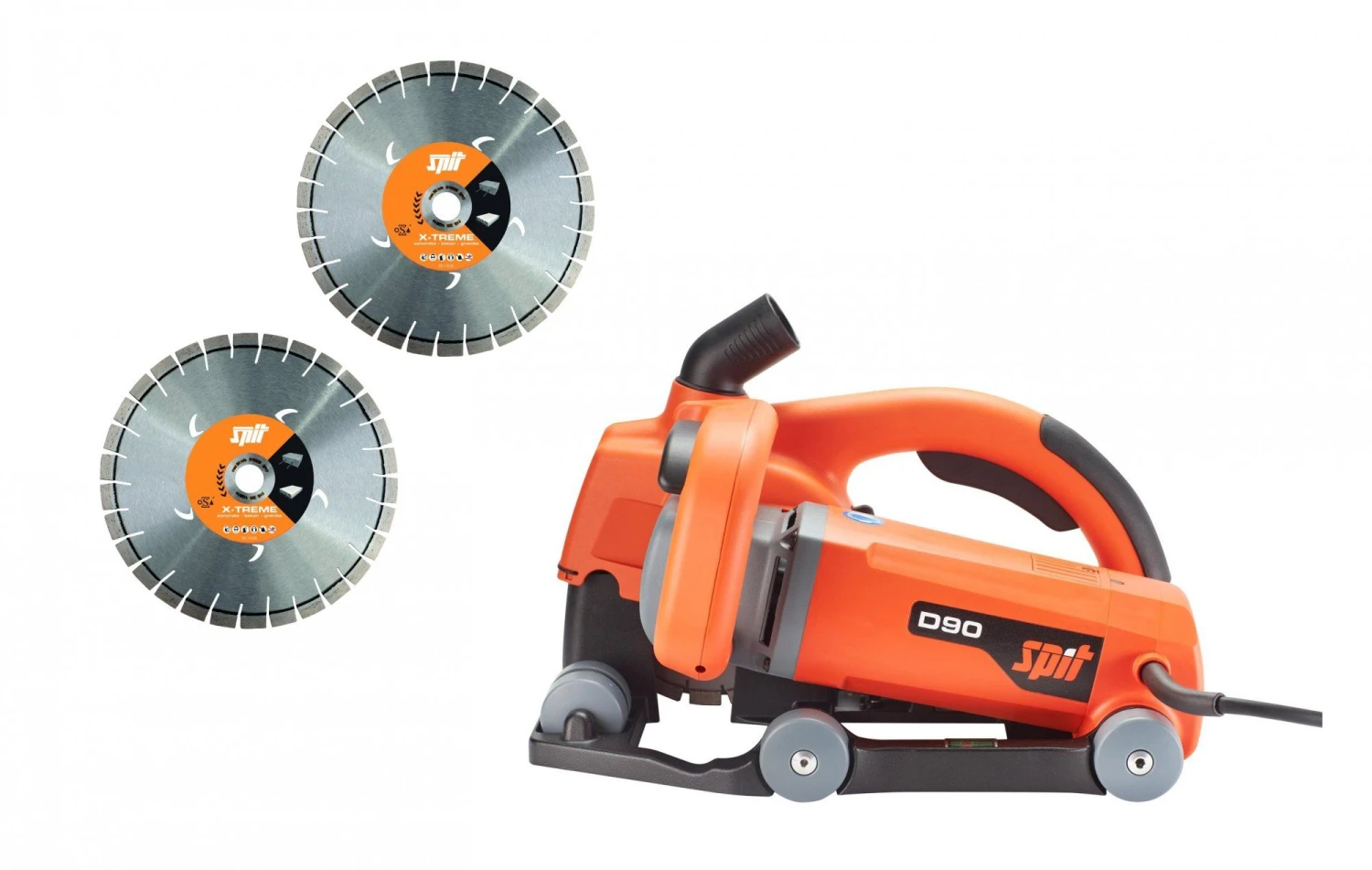 Spit D90 Sleuvenzaagmachine Set In Koffer - 2500W -150 Mm - Incl. 2 Diamantschijven - 811245