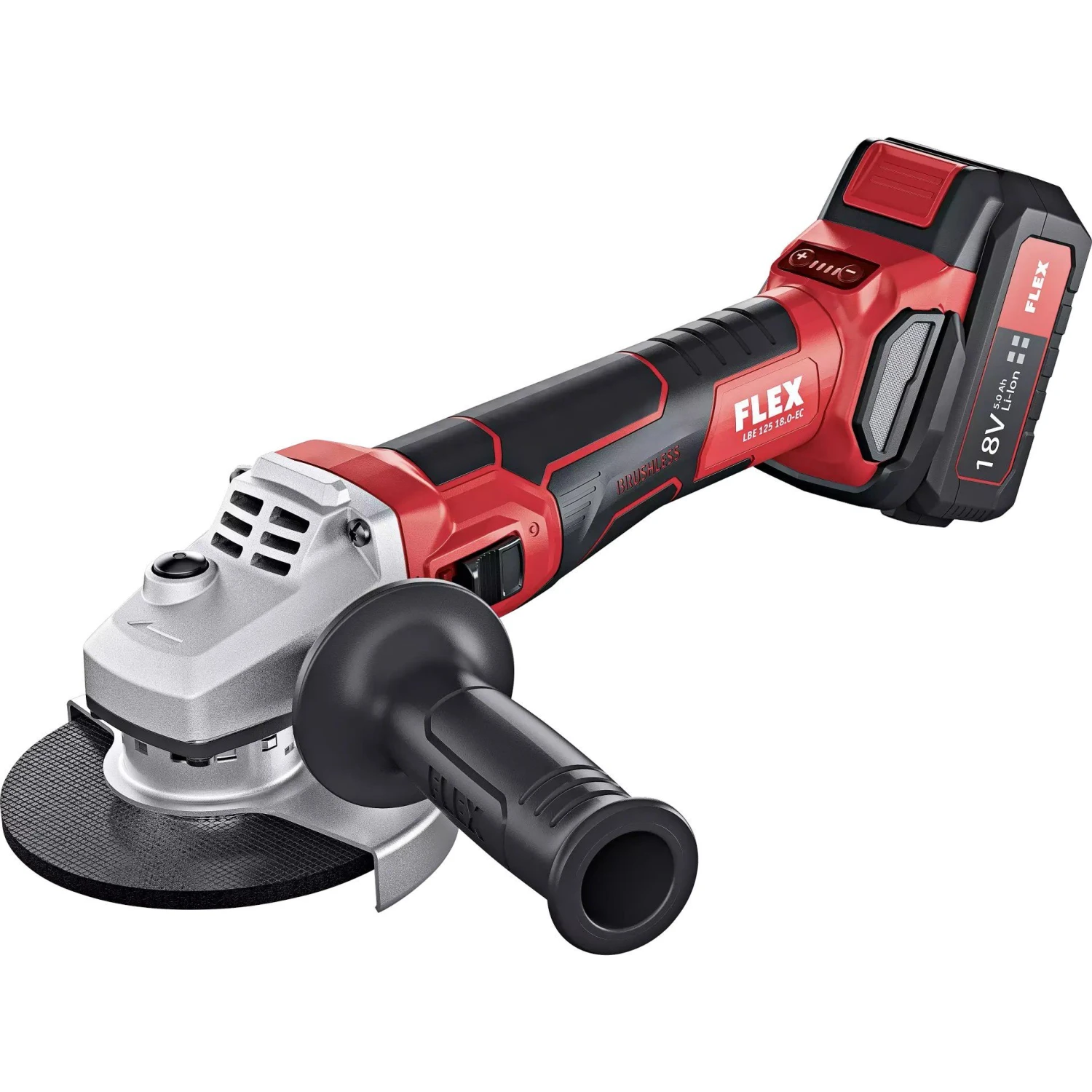 Flex LBE 125 18.0-EC/5.0 Set Li-Ion Accu Haakse Slijper Set (2x 5.0Ah) In L-Boxx - 125mm - Variabel - 18V - Afbeelding 3