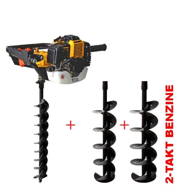 Lumag EB520G Grondboormachine 2,2PK + 100, 150, 200mm Boor - Afbeelding 2