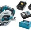 Makita DHS680RMJ 18V Li-Ion Accu Cirkelzaag Set (2x 4.0Ah Accu) In Mbox 165mm - Koolborstelloos - Linkshandig
