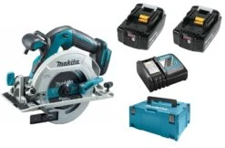 Makita DHS680RMJ 18V Li-Ion Accu Cirkelzaag Set (2x 4.0Ah Accu) In Mbox 165mm - Koolborstelloos - Linkshandig