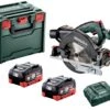Metabo KS 18 LTX 57 18V LiHD Accu Cirkelzaag Set In MetaBOX (2x 8,0Ah Accu) - 57mm - 601857810
