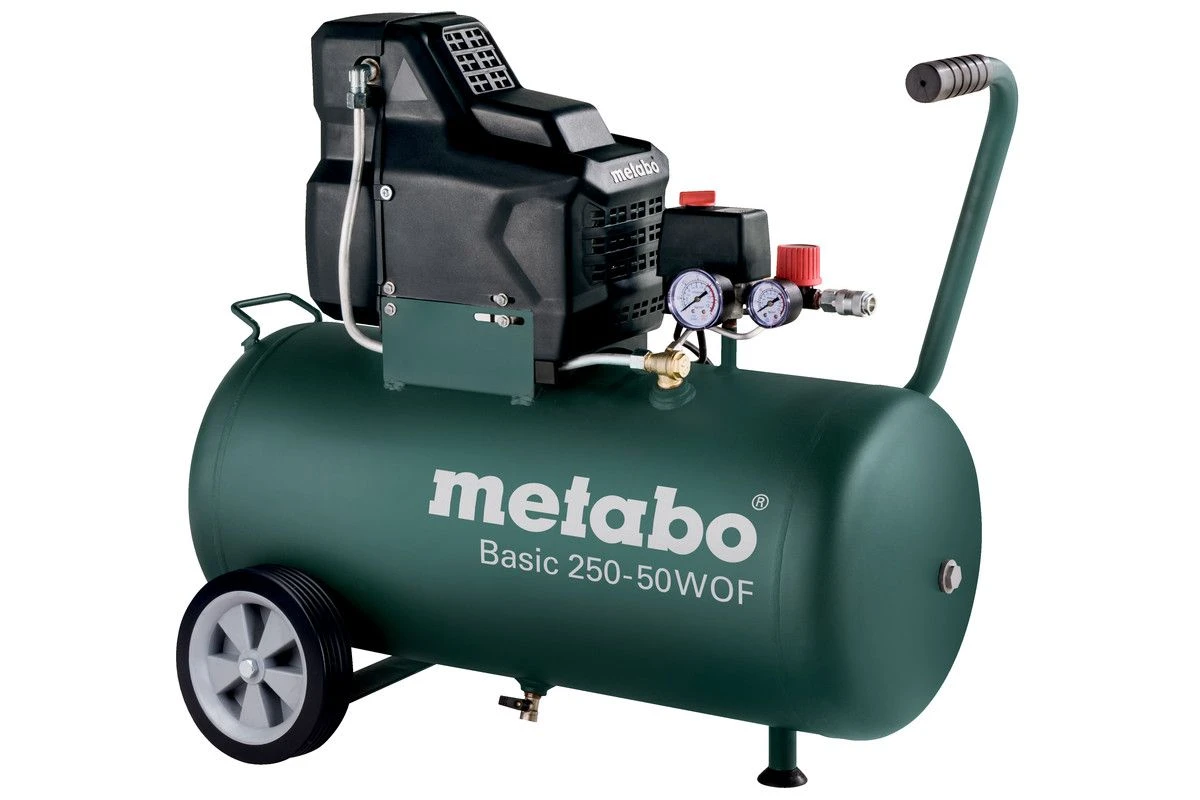 Metabo Basic 250-50 W OF Set Compressor + LPZ 4 Toebehorenset - 1500W - 8 Bar - 50L - 100 L/min - 690988000 - Afbeelding 2