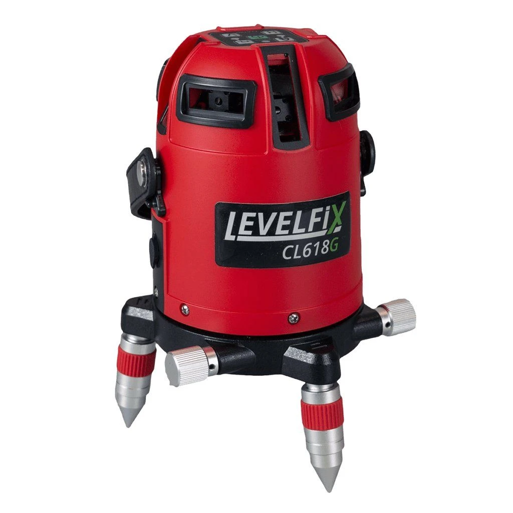 Levelfix CL618G Multilijnlaser In Koffer - 4 Lijnen - Groen - 50m