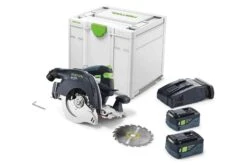 Festool 577439 EBI-Plus-SCA 18V Li-Ion Accu Pendelkapzaag Set (2x 5,2Ah) In Systainer - 160mm - Koolborstelloos