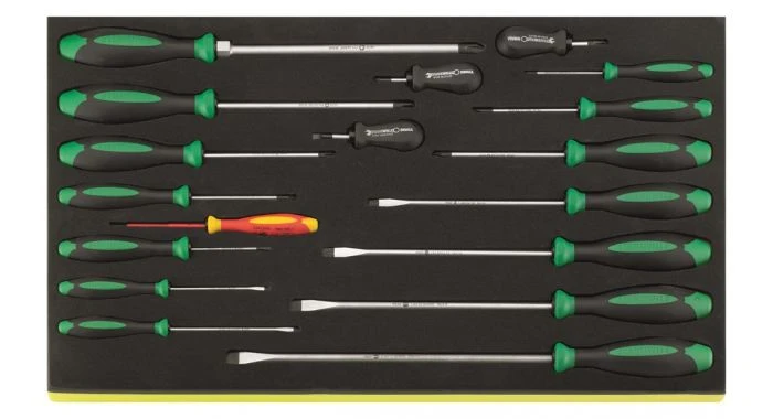 Stahlwille 96831179 18-delige Schroevendraaierset In TCS-inleg - PH/PZ/Sleuf - 96831179