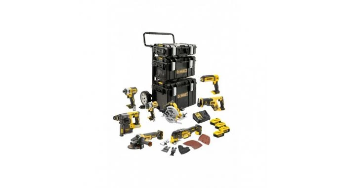 DeWALT DCK853P4 18V Li-Ion Accu Combiset In Trolley (4x 5,0Ah Accu) - DCK853P4-QW
