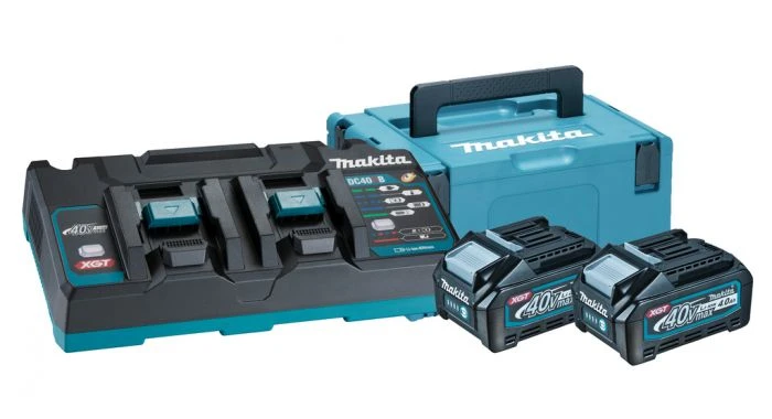 Makita XGT 40V Max Li-Ion Accu Starterset (2x 4.0Ah) + Duolader In Mbox
