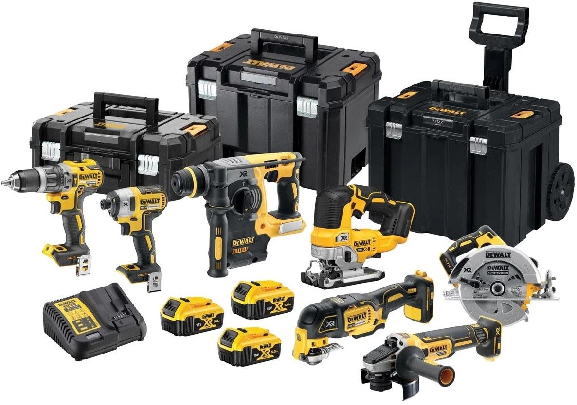DeWALT DCK755P3T 18V Li-Ion Accu 7-delige Combiset (3x 5,0Ah Accu) In TSTAK - Koolborstelloos - DCK755P3T