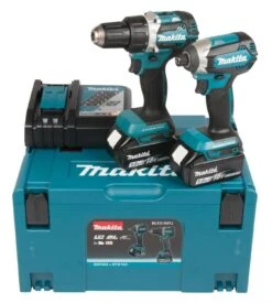 Makita DLX2189TJ 18V Li-Ion Accu Schroef/boormachine (DDF484) & Slagschroevendraaier (DTD153) Combiset (2x 5,0Ah Accu) In Mbox - Koolborstelloos