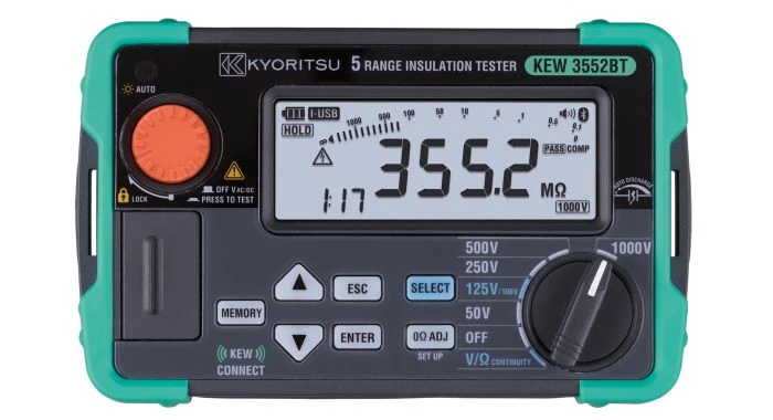 Kyoritsu 3552BT Digitale Isolatieweerstandmeter Met Geheugen