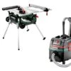 Metabo TS 254 Zaagtafel Op Onderstel & Alleszuiger / Bouwstofzuiger (ASR 25 L SC) Combiset - 2000W - 254 X 30mm