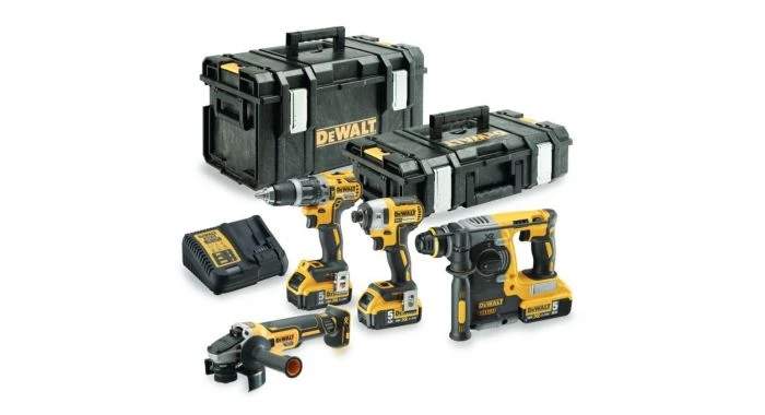 DeWALT DCK422P3 18V Li-ion Accu 4-delige Combiset (3x 5.0Ah Accu) In Toughsystem Koffer