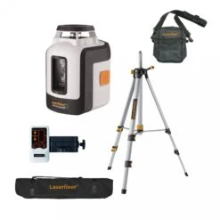 Laserliner SmartLine-Laser 360° Set Kruislijnlaser Incl. Statief En Ontvanger In Tas - Rood - 2 Lijnen - 30m - 081.118B