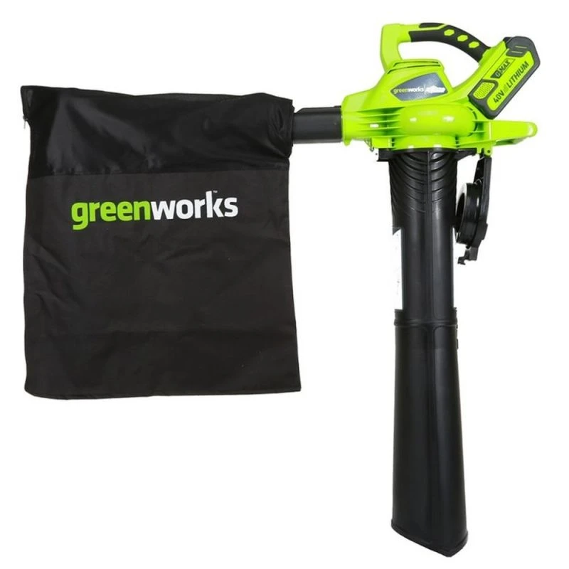 Greenworks GD40BV 40V Li-Ion Accu Blaas-/zuigmachine Body - 280km/h