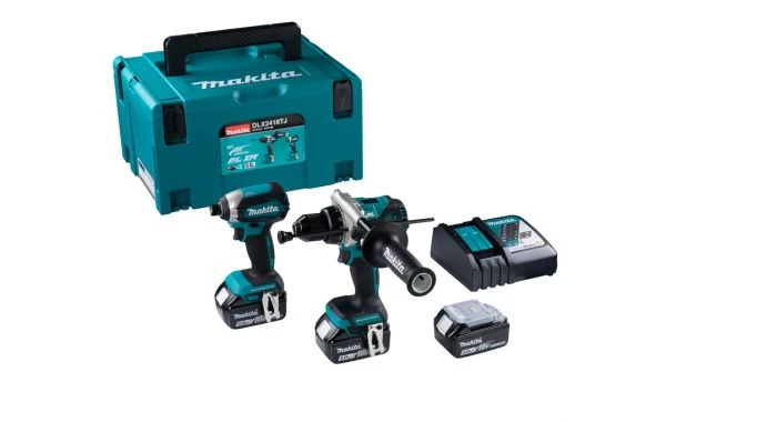 Makita DLX2418TJ 18V Li-Ion Accu Klopboor-/schroefmachine (DHP486) & Slagschroevendraaier (DTD153) Combiset (3x 5.0Ah Accu) In Mbox