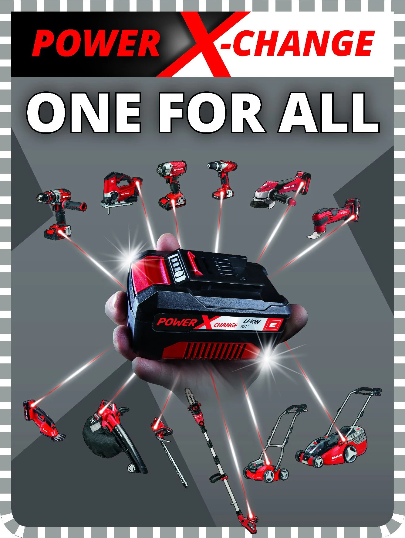 Einhell TE-AG 18 LI - SOLO 18V Li-Ion Accu Haakse Slijper Body - 115mm - 4431110 - Afbeelding 9