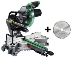 HiKOKI C8FSHGWAZ Afkortzaag - 1100W - 216 X 30mm Met Extra Zaagblad