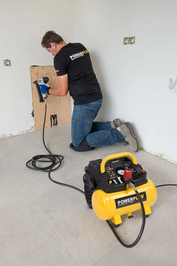 Powerplus POWX1721 Compressor - 1100W - 6L - Olievrij - Afbeelding 2