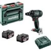 Metabo SSW 18 LTX 300 BL 18V Li-ion Accu Slagmoersleutel Set (2x 5.2Ah Accu) In MetaBOX - 300Nm - 1/2" - Koolborstelloos - 602395650
