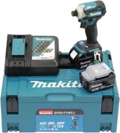 Makita DTW181RTJ 18V Li-Ion Accu Slagmoersleutel Set (2x 5.0Ah Accu) In Mbox - 210Nm - 1/2" - Koolborstelloos