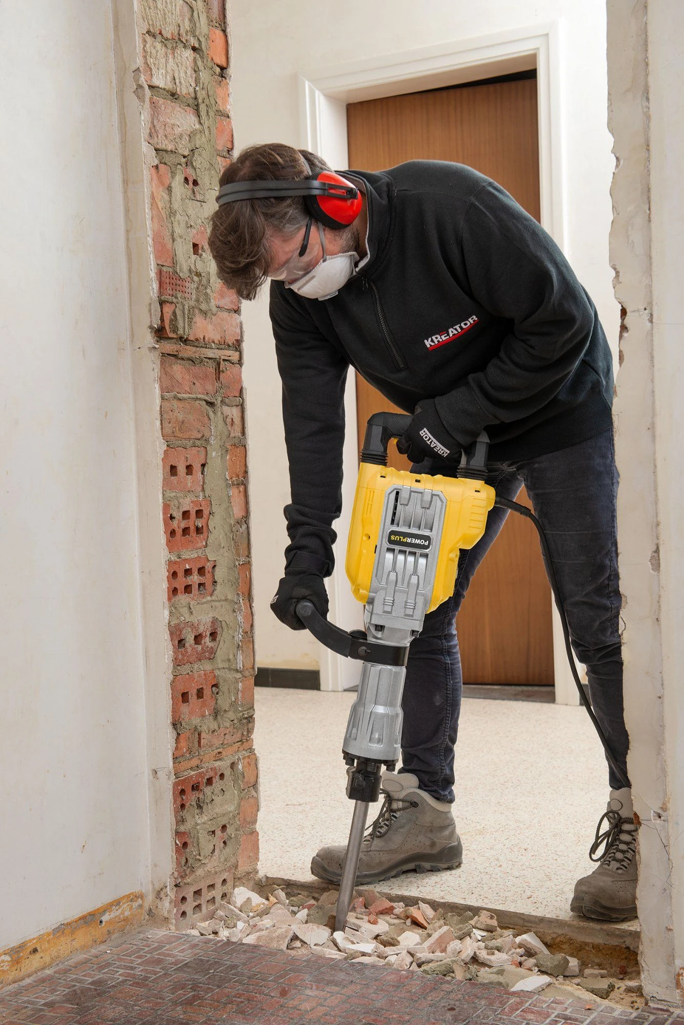 Powerplus POWX11861 HEX Breekhamer In Koffer 1700W - 60J - Afbeelding 8