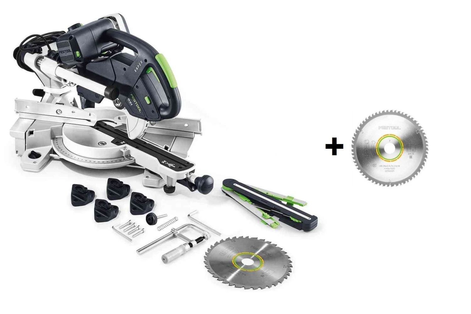 Festool KS 60 E-SET KAPEX Afkortzaag - 1200W - 216mm Met Extra Zaagblad